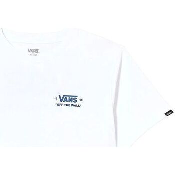 Textil Homem T-shirts e Pólos Vans VN00054HJVA1-WHITE Branco