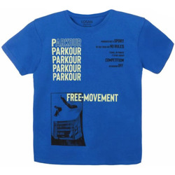 Textil Criança Polos mangas curta Losan CAMISETA PARKOUR Azul