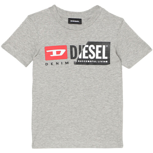Textil Criança T-Shirt mangas curtas Diesel  Cinza