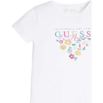 Textil Rapariga T-Shirt mangas curtas Guess  Branco