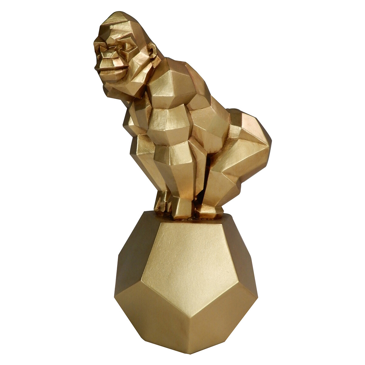 Casa Estatuetas Signes Grimalt Figura De Orangotango Ouro