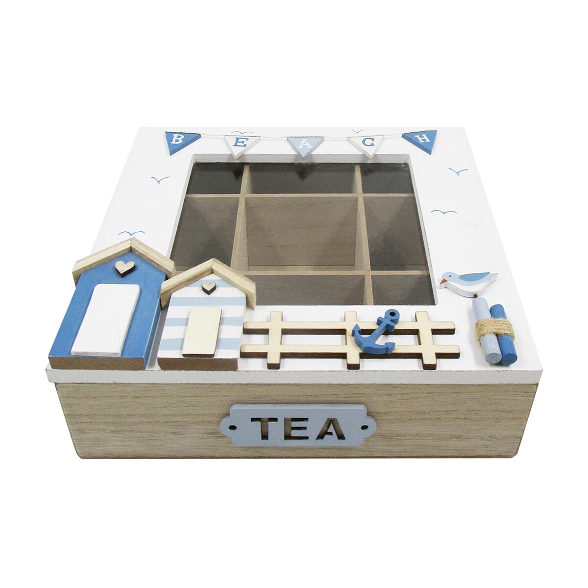 Casa Cestos e Caixas decorativas  Signes Grimalt Organizador Do Tea Marino Branco