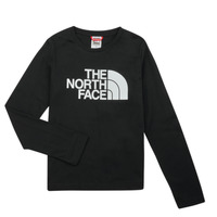 Textil ampça T-shirt mangas compridas The North Face Teen L/S Easy Tee Preto