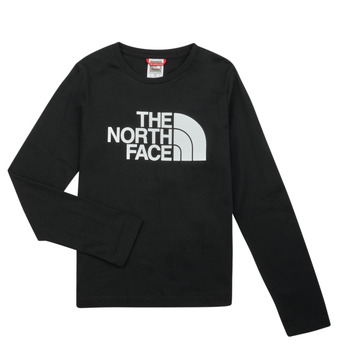 Textil Criança T-shirt mangas compridas The North Face Teen L/S Easy Tee Preto