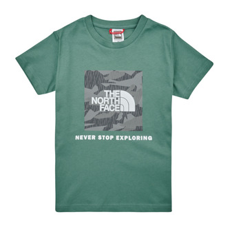 Textil Rapaz T-Shirt mangas curtas The North Face Boys S/S Redbox Tee Verde