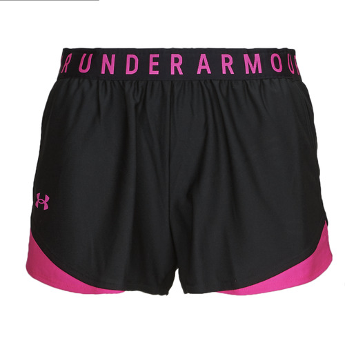 Textil Mulher Shorts / Bermudas Under Horizon Armour Play Up Shorts 3.0 Preto / Rosa