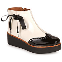 Sapatos Mulher Botas baixas Fericelli JANDICI Branco / Preto