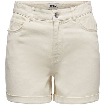 Textil Mulher Shorts / Bermudas Only 15230571 VEGA-ECRU Branco