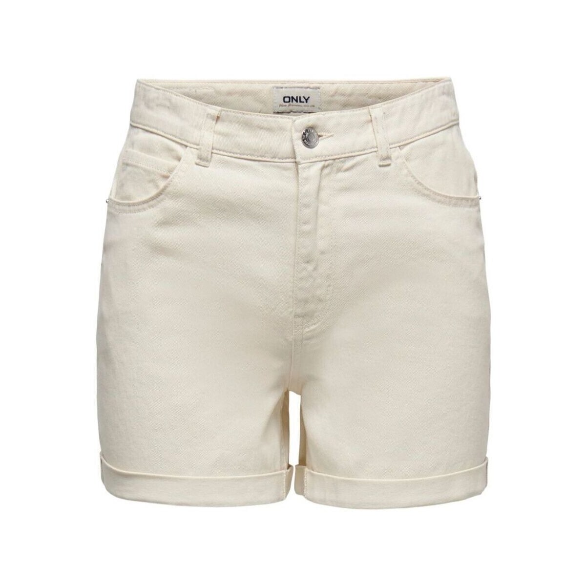Textil Mulher Shorts / Bermudas Only 15230571 VEGA-ECRU Branco