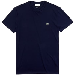 Textil Homem T-shirts e Pólos Lacoste T-Shirt Pima Cotton - Blue Marine Azul