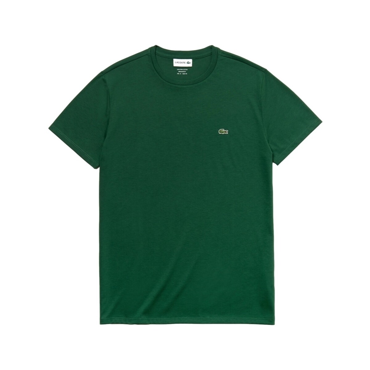 Textil Homem T-shirts e Pólos Lacoste T-Shirt Pima Cotton - Vert Verde