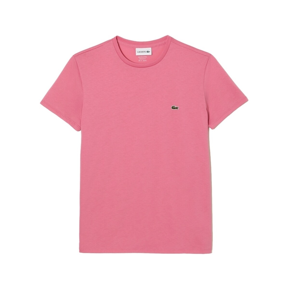 Textil Homem T-shirts e Pólos Lacoste T-Shirt Pima Cotton - Rose Rosa