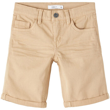 Textil Rapaz Shorts / Bermudas Name it  Bege