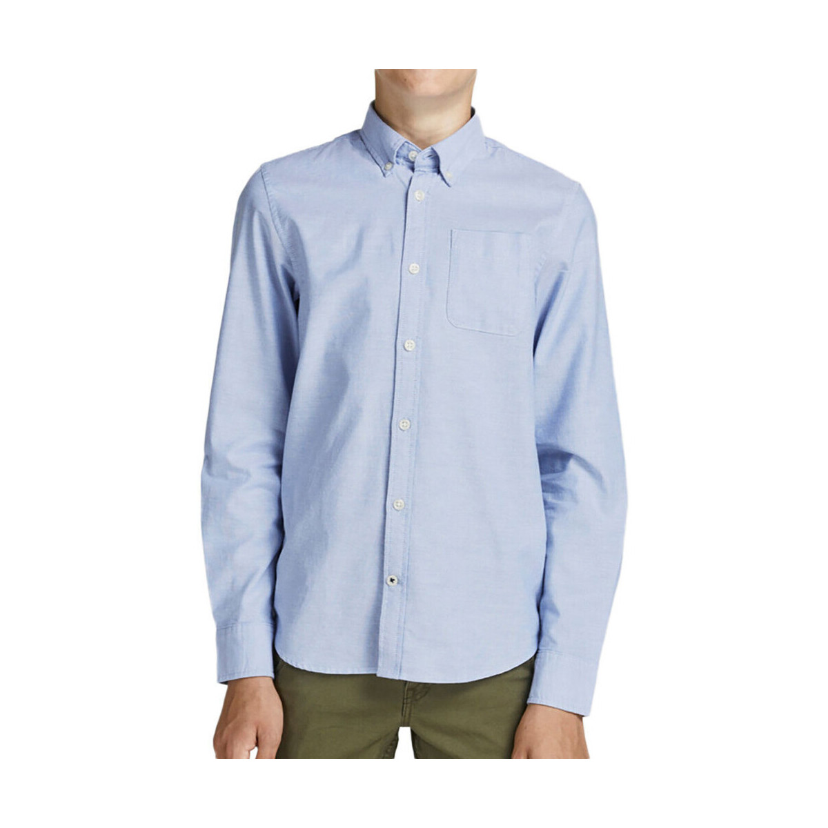 Textil Rapaz Camisas mangas comprida Jack & Jones  Azul