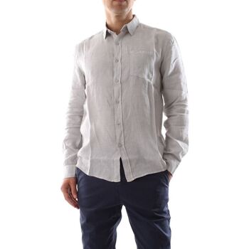 Textil Homem Camisas mangas comprida 40weft BRAIDEN 1337/1762-W2424 Cinza