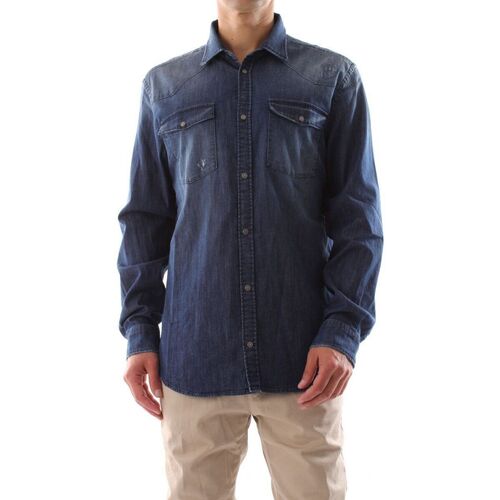 Textil Homem Camisas mangas comprida Dondup US300S DS0259-DO9 DU 800 