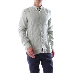 Textil Homem Camisas mangas comprida Timberland TB0A2DC3Q431 - LINEN SHIRT-FROSTY GREEN Verde