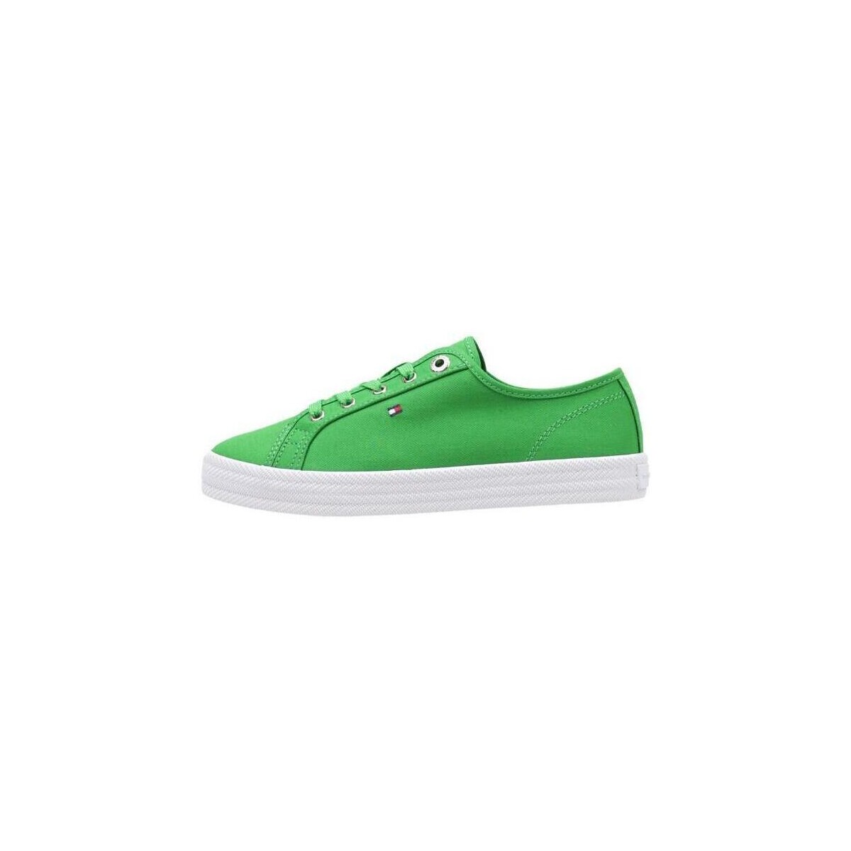 Sapatos Mulher Sapatilhas Tommy Hilfiger ESSENTIAL VULCANIZED SNEAKER Verde