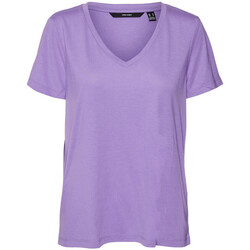 Textil Mulher T-shirts e Pólos Vero Moda  Violeta