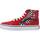 Sapatos Rapaz Sapatilhas Vans SK8-HI REFLECT CHECK FLAME Vermelho