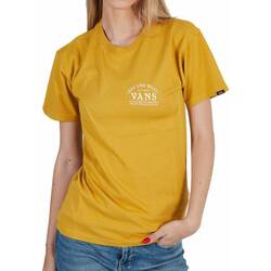 Textil Mulher camisas Vans Heres GROUND UP SS TEE Amarelo