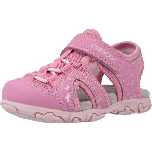 Sapatos Rapariga Sandálias Geox B SANDAL FLAFFEE GIR Rosa