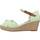 Sapatos Mulher Sandálias Tommy Hilfiger HIGH WEDGE SEERSUCKER Verde