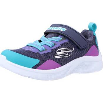 Sapatos Rapariga Sapatilhas Skechers MICROSPEC-BRIGHT RETROS Azul