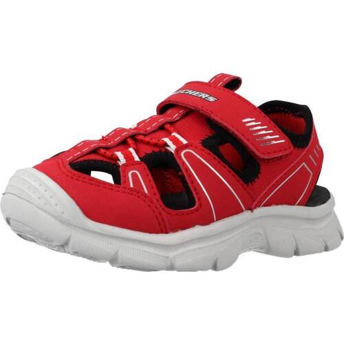 Sapatos Rapaz Sandálias Skechers RELIX Vermelho
