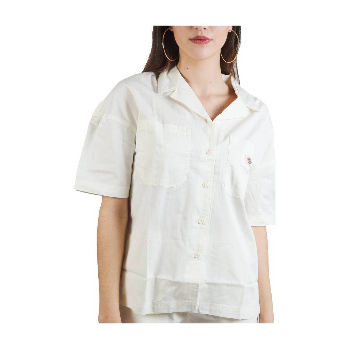 Textil Mulher camisas Dickies VALE SHIRT W Branco