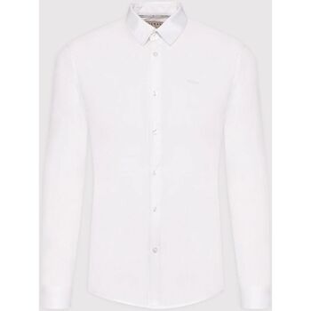 Textil Homem Camisas mangas comprida Helaina Guess M1YH20 W7ZK1-G011 PURE WHITE Branco