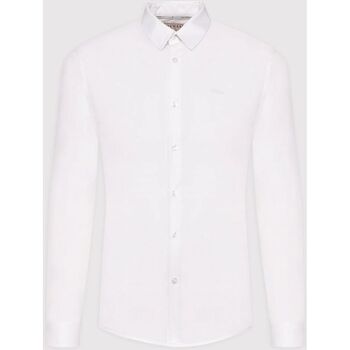 Textil Homem Camisas mangas comprida Helaina Guess M1YH20 W7ZK1-G011 PURE WHITE Branco