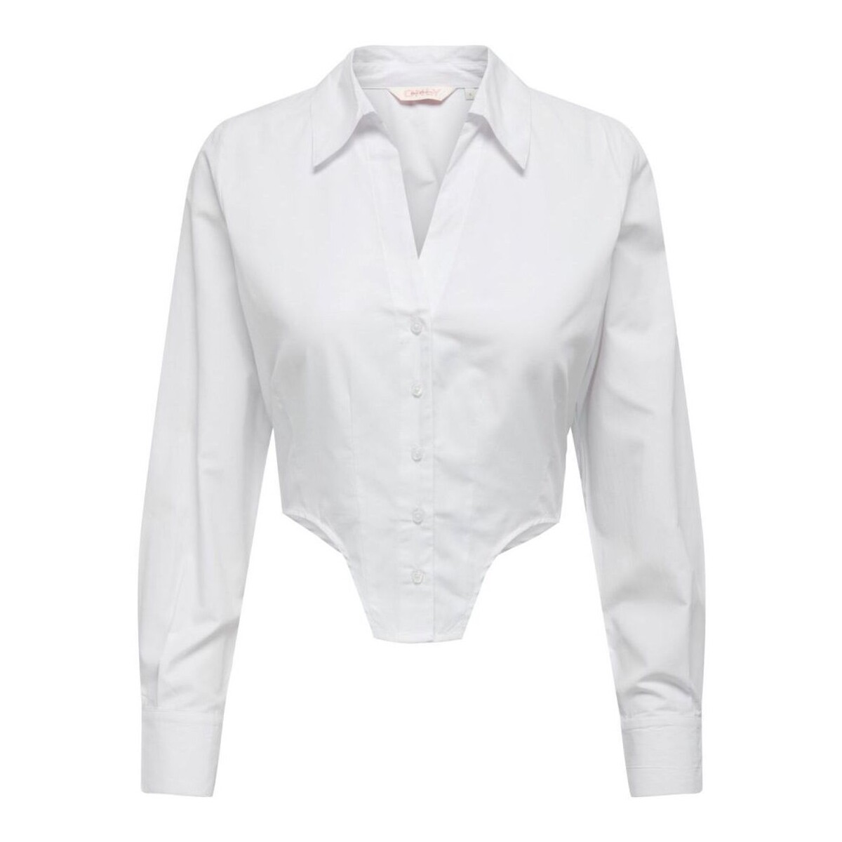 Textil Mulher camisas Only 15296738 AGLA-BRIGHT WHITE Branco