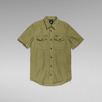 Textil Homem Camisas mangas comprida G-Star Raw D19751 7647 - MARINE-D855 SMOKE OLIVE Verde