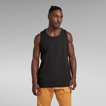 Textil Homem Adidas Originals Trefoil G-Star Raw D23196 B255 - ESSENTIAL TANK-6484 BLACK Preto