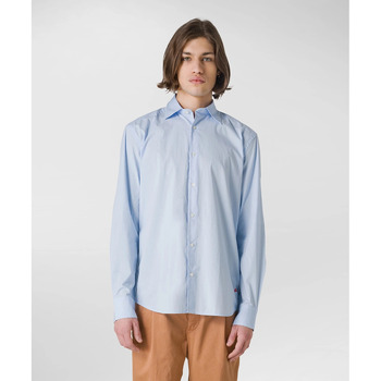Textil Homem Camisas mangas comprida Peuterey PEU4679 Azul