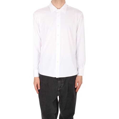 Textil Homem Camisas mangas comprida Top 3 Shoes D70019M LOME16 Branco
