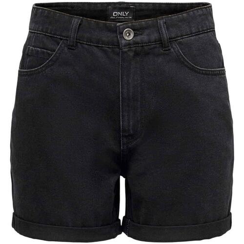 Textil Mulher Shorts / Bermudas Only  Preto