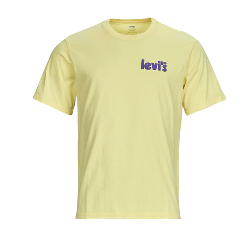 Textil Homem T-Shirt deze mangas curtas Levi's SS RELAXED FIT TEE Amarelo