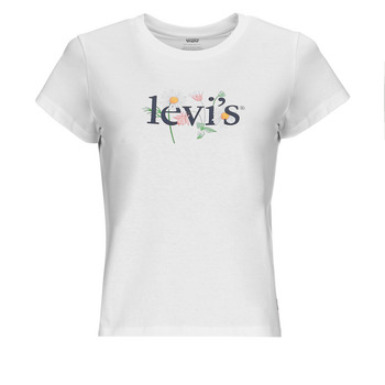 Textil Mulher High Rise Straight Levi's GRAPHIC AUTHENTIC TSHIRT Branco