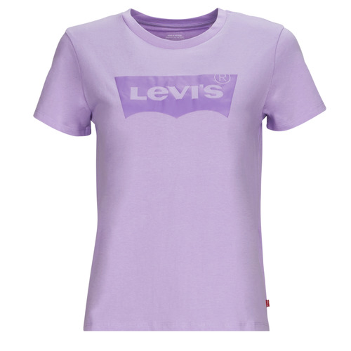 Textil Mulher T-Shirt mangas curtas Levi's THE PERFECT TEE Lilás