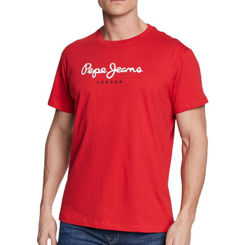 Textil Homem T-Shirt mangas curtas Pepe jeans  Vermelho