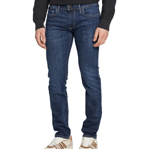 Textil Homem Kitchoun jean rose et blanc 1 mois slim Pepe jeans  Preto
