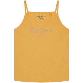 Textil Rapariga T-shirts e Pólos Pepe JEANS V-neck  Amarelo