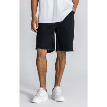 Textil Homem Shorts / Bermudas Gianni Kavanagh Black Scorpio Denim Shorts Black