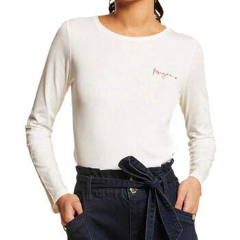 Textil Mulher T-shirt mangas compridas Morgan  Branco