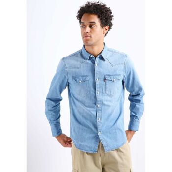 Textil Homem Camisas mangas comprida Levi's 85744 0047 - BARSTOW-STANDARD EASTA Azul