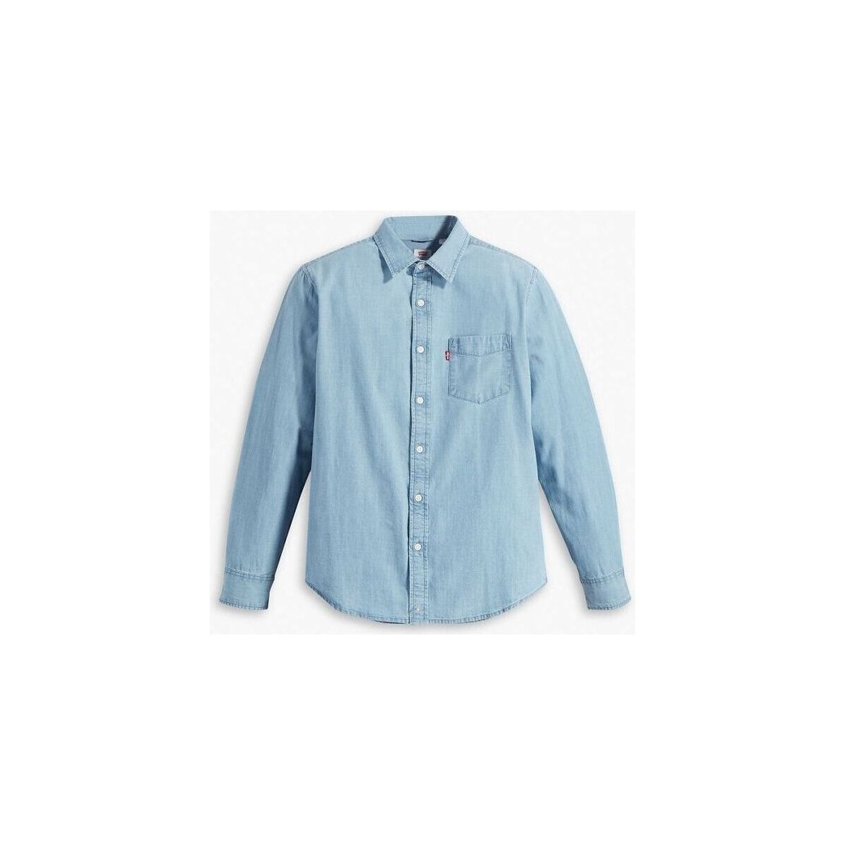 Textil Homem Camisas mangas comprida Levi's 85746 0112 - SUNSET 1 POCKET-Chambray - Blue Azul