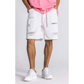 Textil Homem Shorts / Bermudas Gianni Kavanagh White Lotus Denim Shorts White