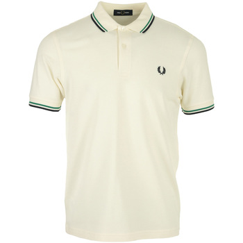 Textil Homem Polos mangas compridas Fred Perry Twin Tipped Bege